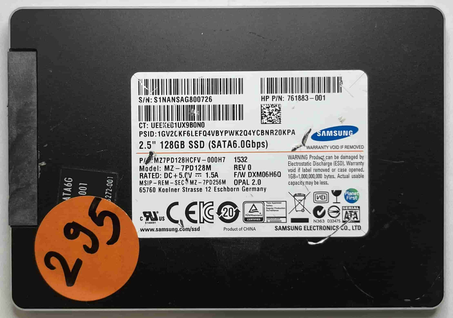SAMSUNG MZ7PD128HCFV MZ7PD128M (295) SSD for Sale