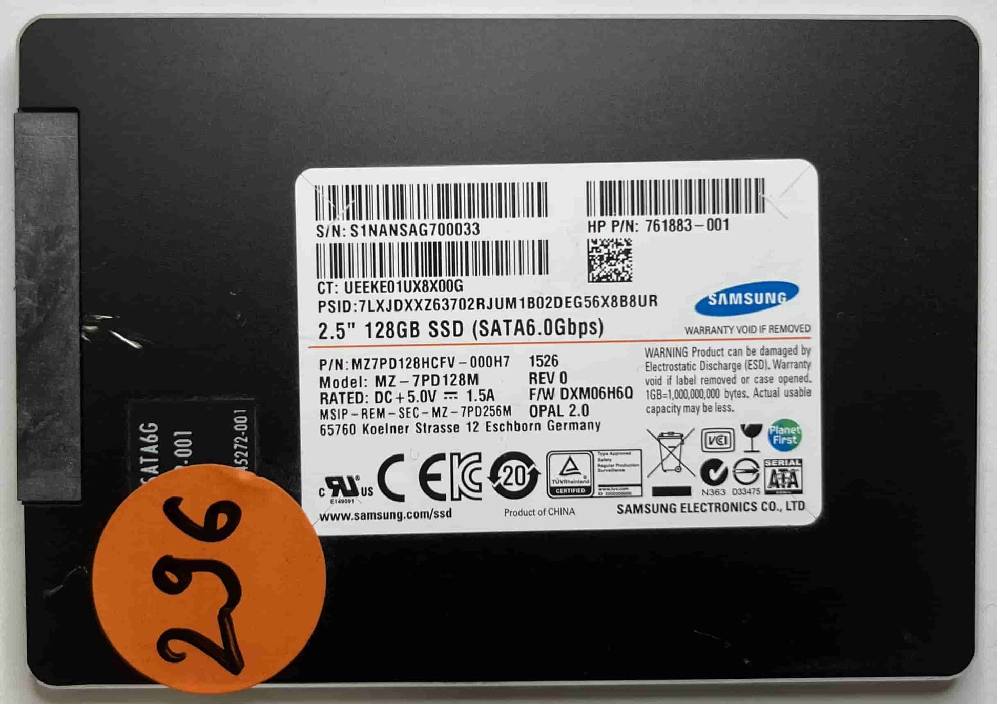 SAMSUNG MZ7PD128HCFV MZ7PD128M (296) SSD for Sale