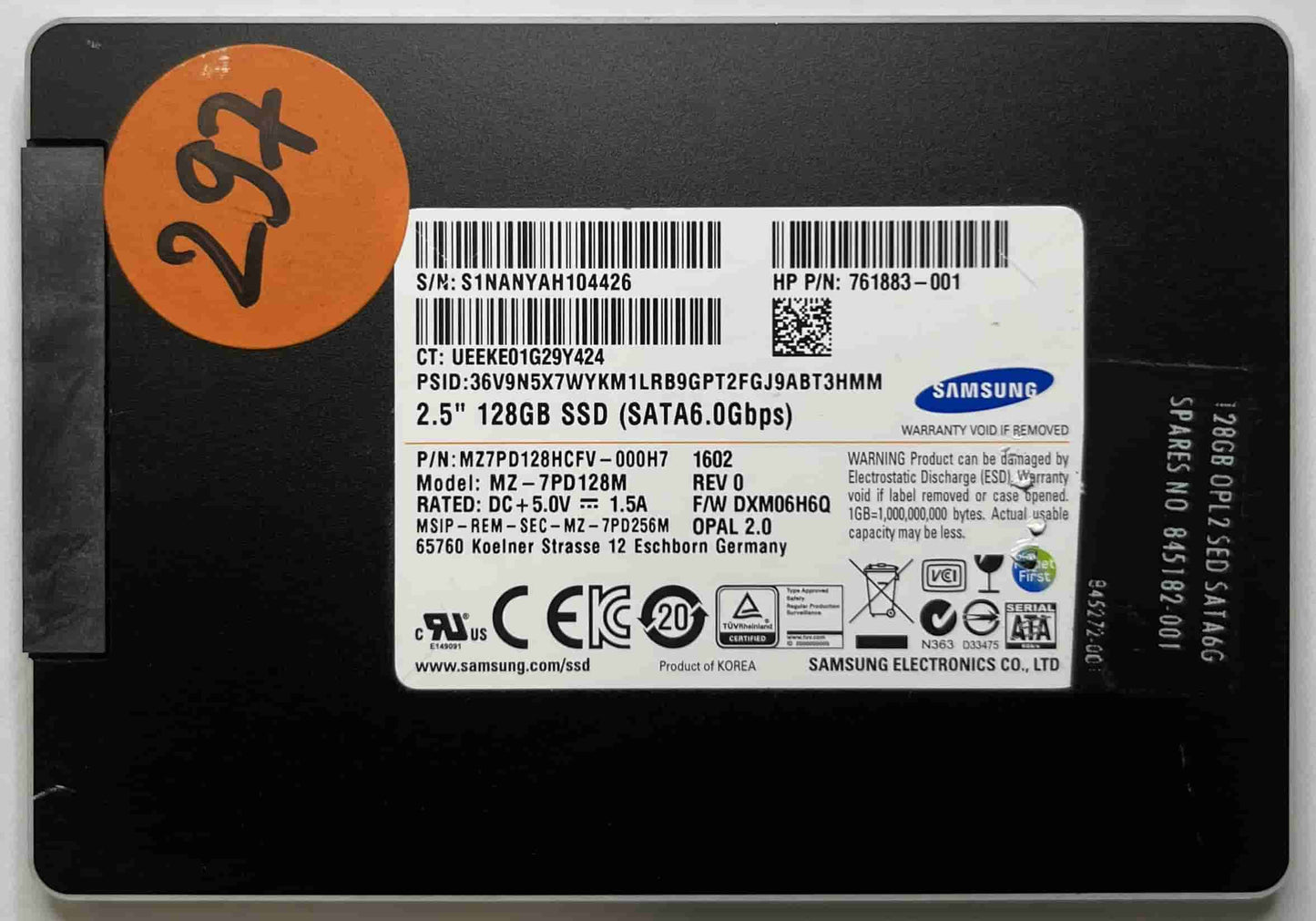 SAMSUNG MZ7PD128HCFV MZ7PD128M (297) SSD for Sale