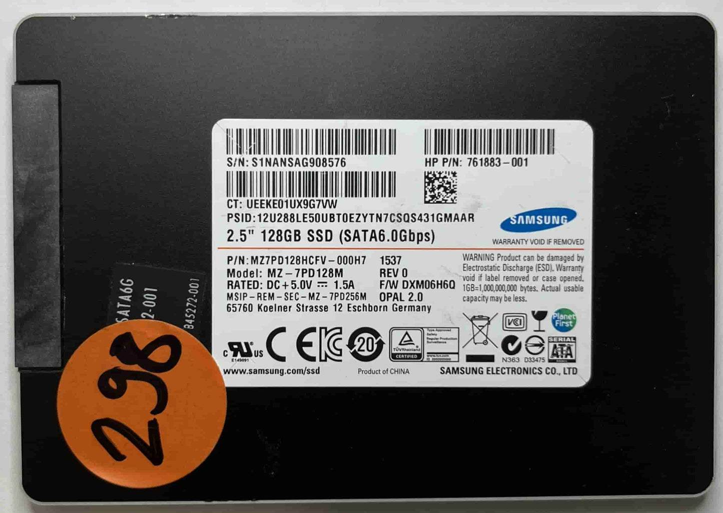 SAMSUNG MZ7PD128HCFV MZ7PD128M (298) SSD for Sale