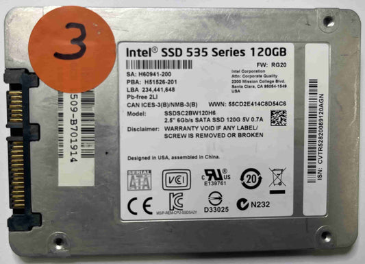 INTEL SSDSC2BW120H6 (3) SSD for Sale