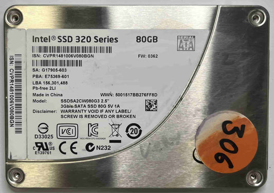 INTEL SSDSA2CW080G3 (306) SSD for Sale