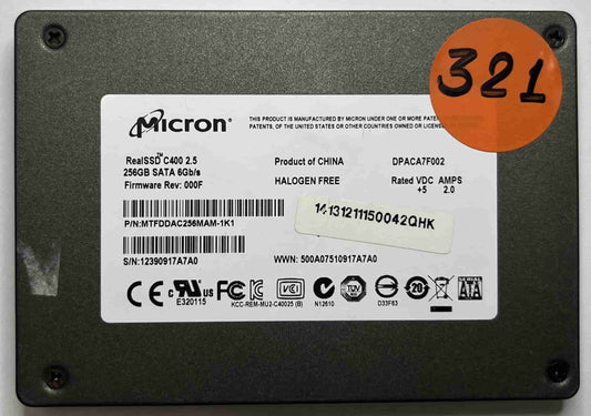 MICRON MTFDDAC256MAM MTFDDAC256MAM (321) SSD for Sale