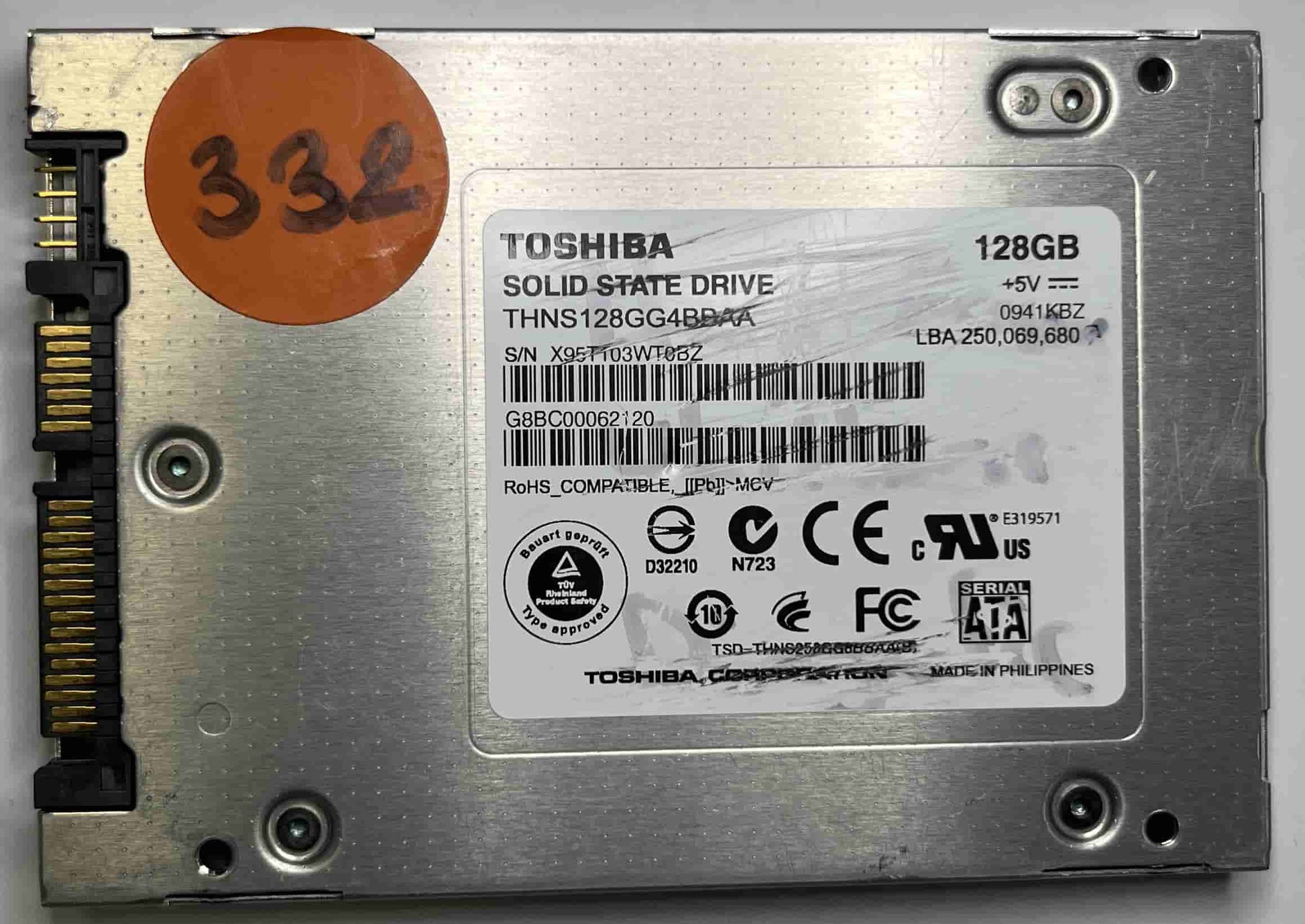 TOSHIBA THNS128GG4BBAA (332) SSD for Sale