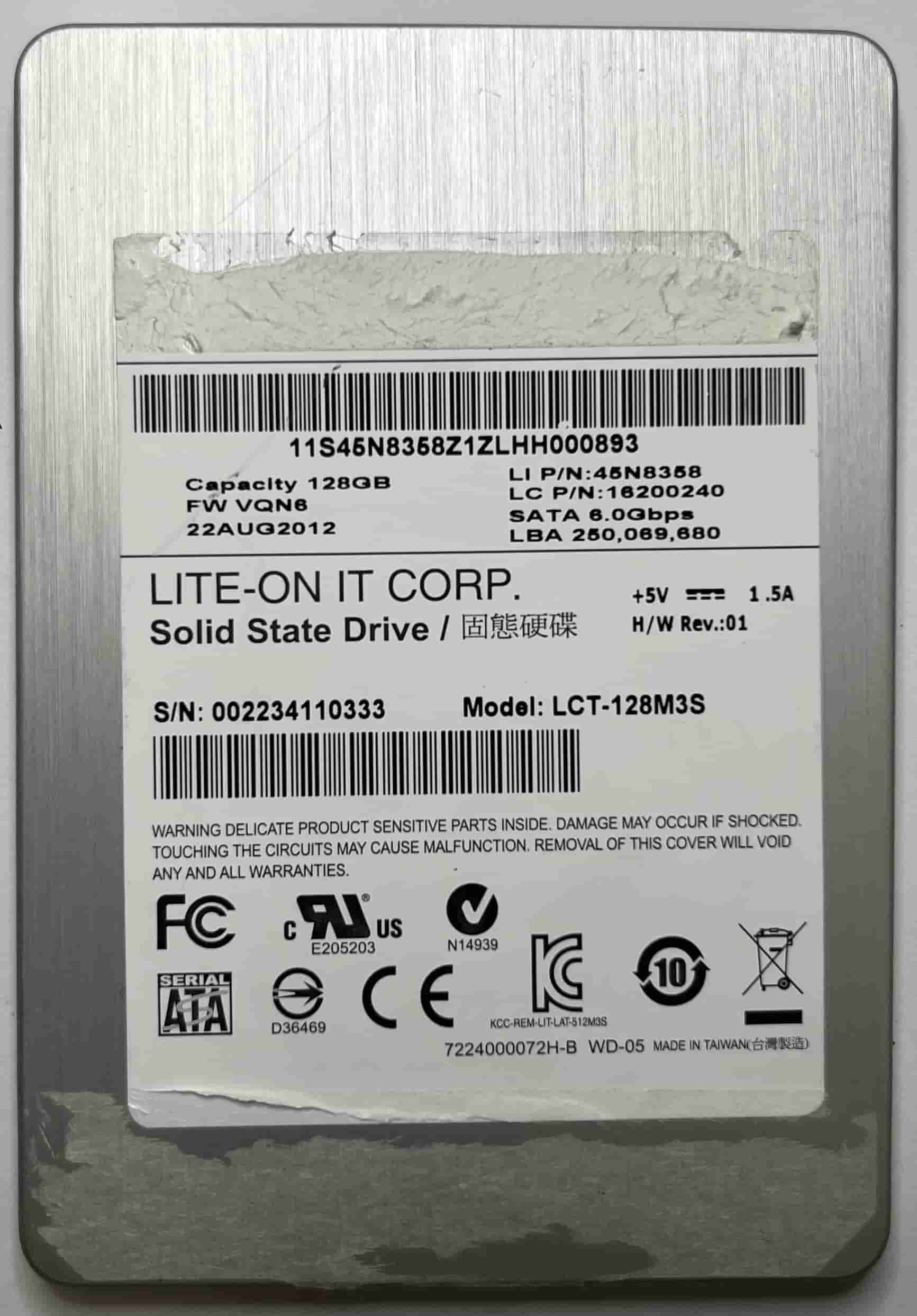 LITEONIT LCT-128M3S (334) SSD for Sale