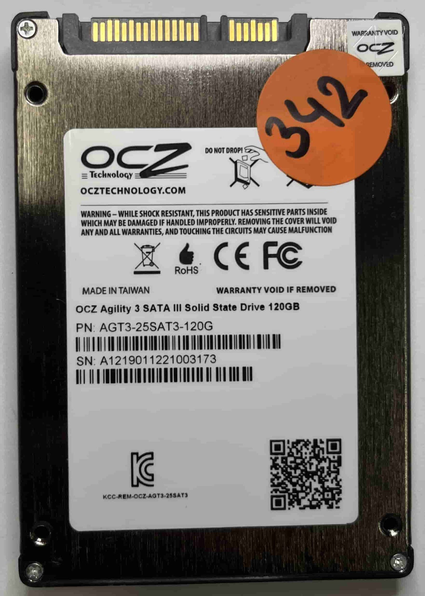 OCZ-AGILITY3 AGT325SAT3120G (342) SSD for Sale