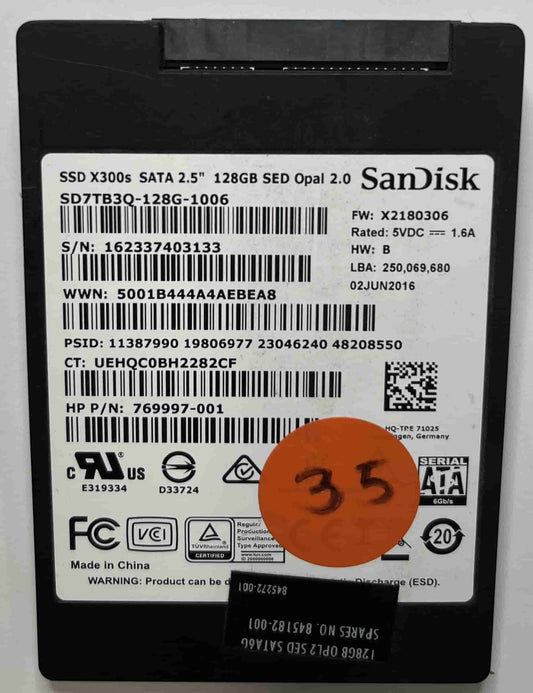 SANDISK SD7TB3Q-128G-1006 769997-001 (35) SSD for Sale