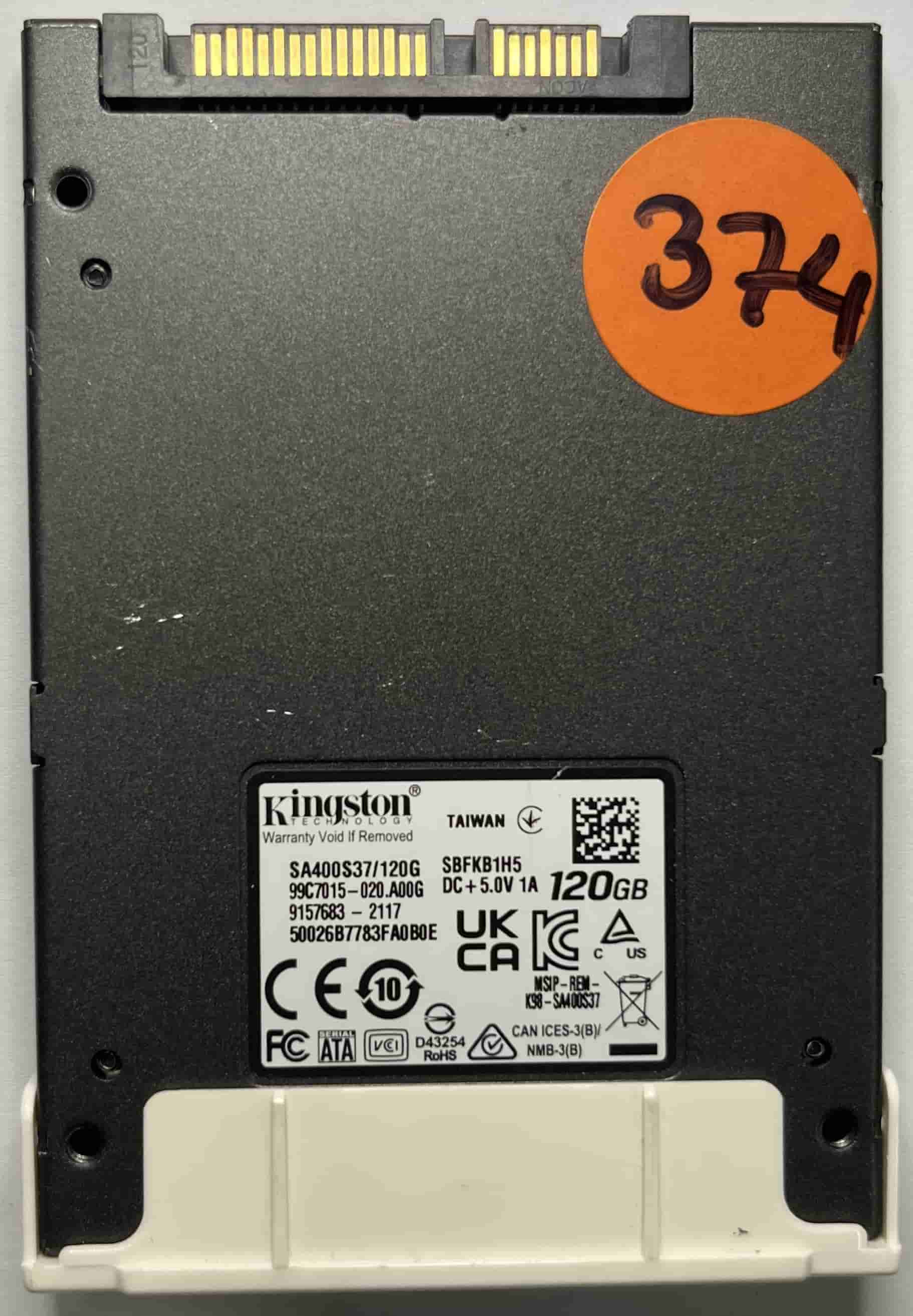 KINGSTON SA400S37120G 9157683-2117 (374) SSD for Sale