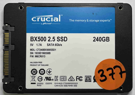 CRUCIAL CT240BX500SSD1 (377) SSD for Sale