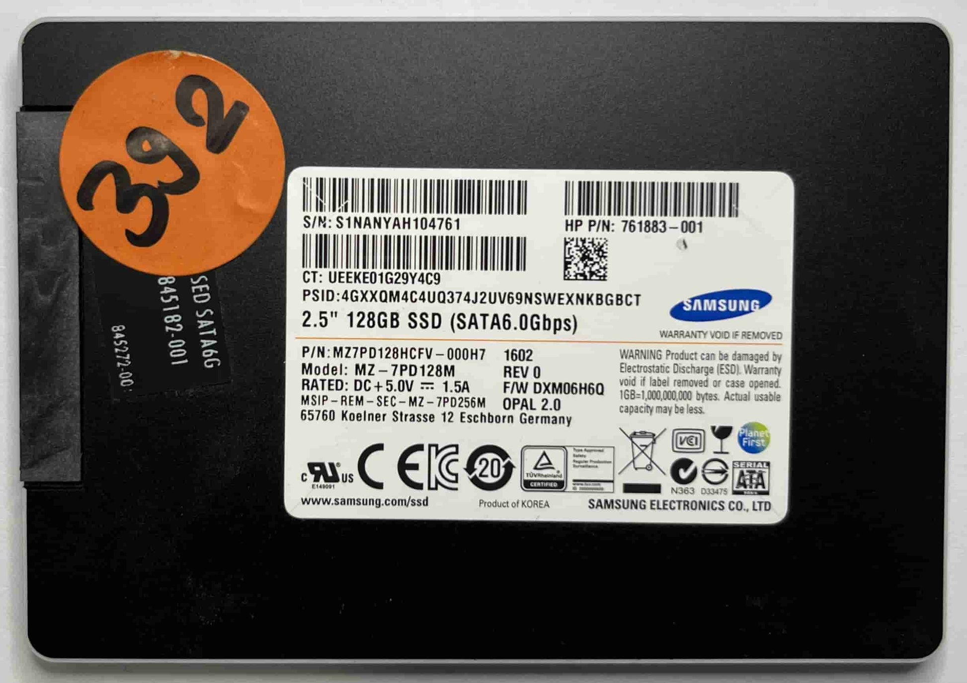 SAMSUNG MZ7PD128M MZ7PD128HCFV (392) SSD for Sale