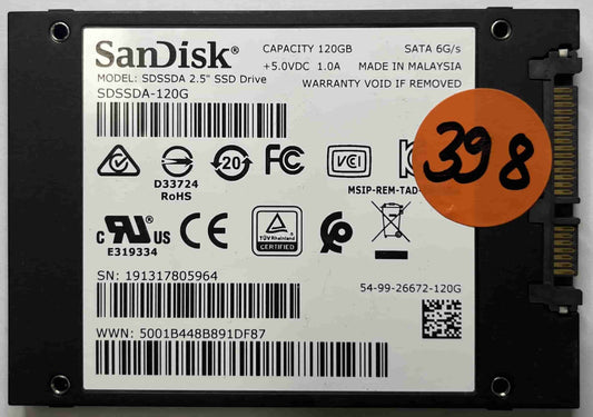 SANDISK SDSSDA-120G (398) SSD for Sale