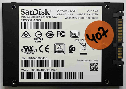 SANDISK SDSSDA-120G (407) SSD for Sale