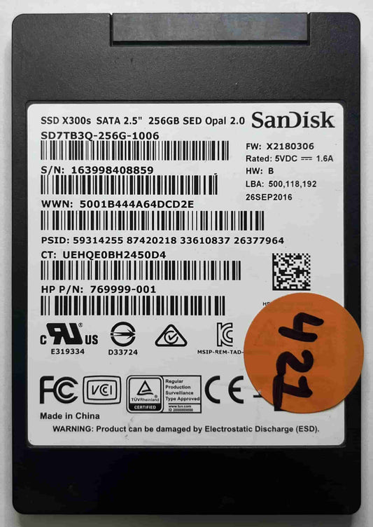 SANDISK SD7TB3Q-256G-1006 (421) SSD for Sale