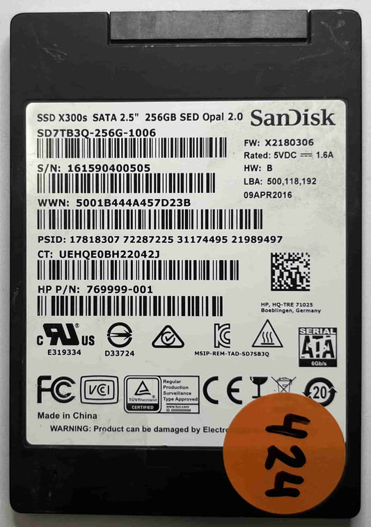 SANDISK SD7TB3Q-256G-1006 (424) SSD for Sale