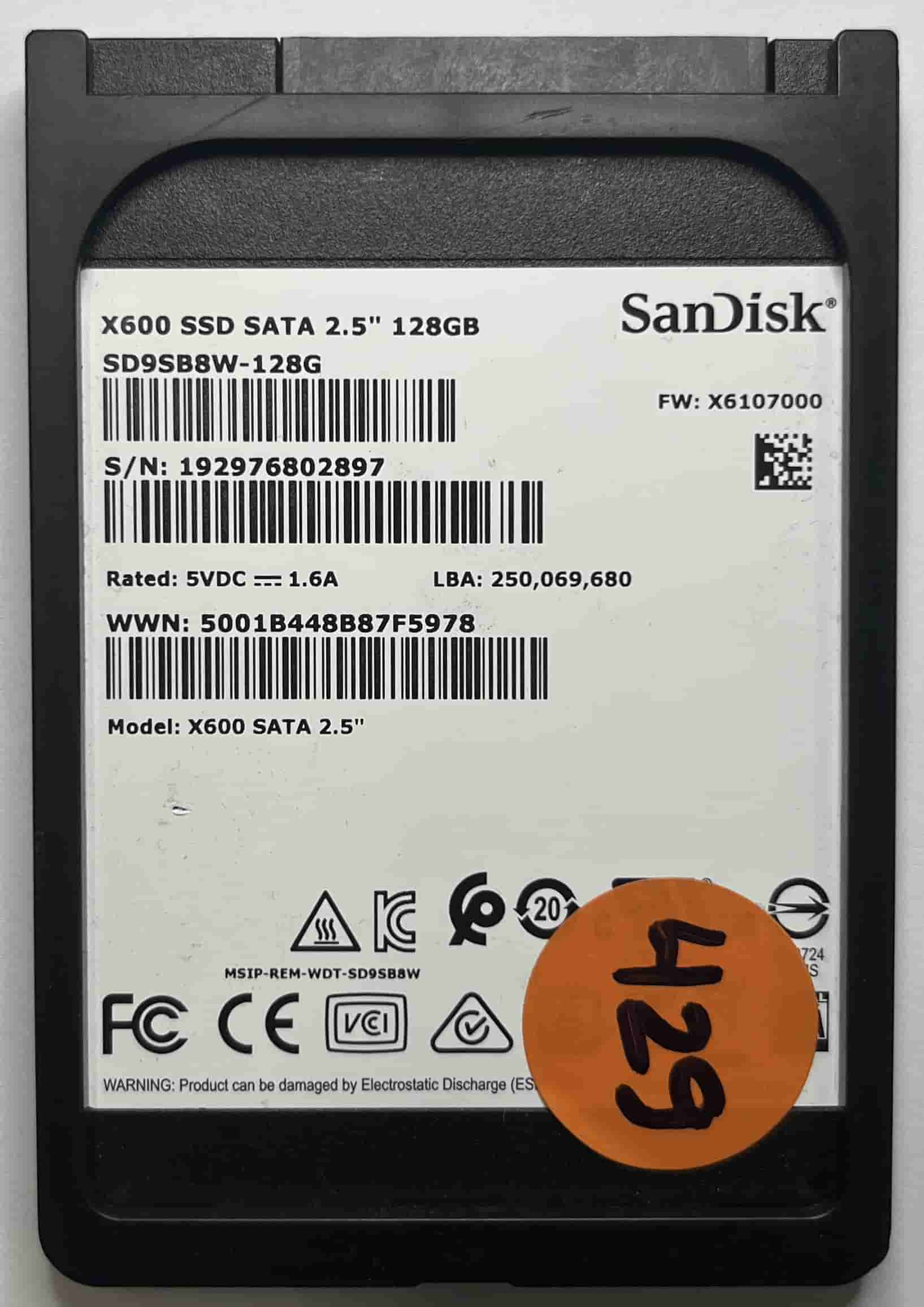 SANDISK SD9SB8W128G (429) SSD for Sale