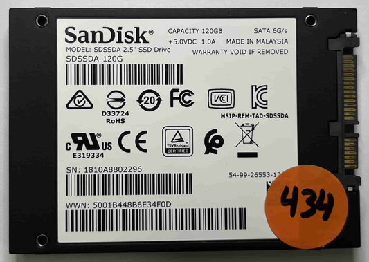 SANDISK SDSSDA-120G (434) SSD for Sale