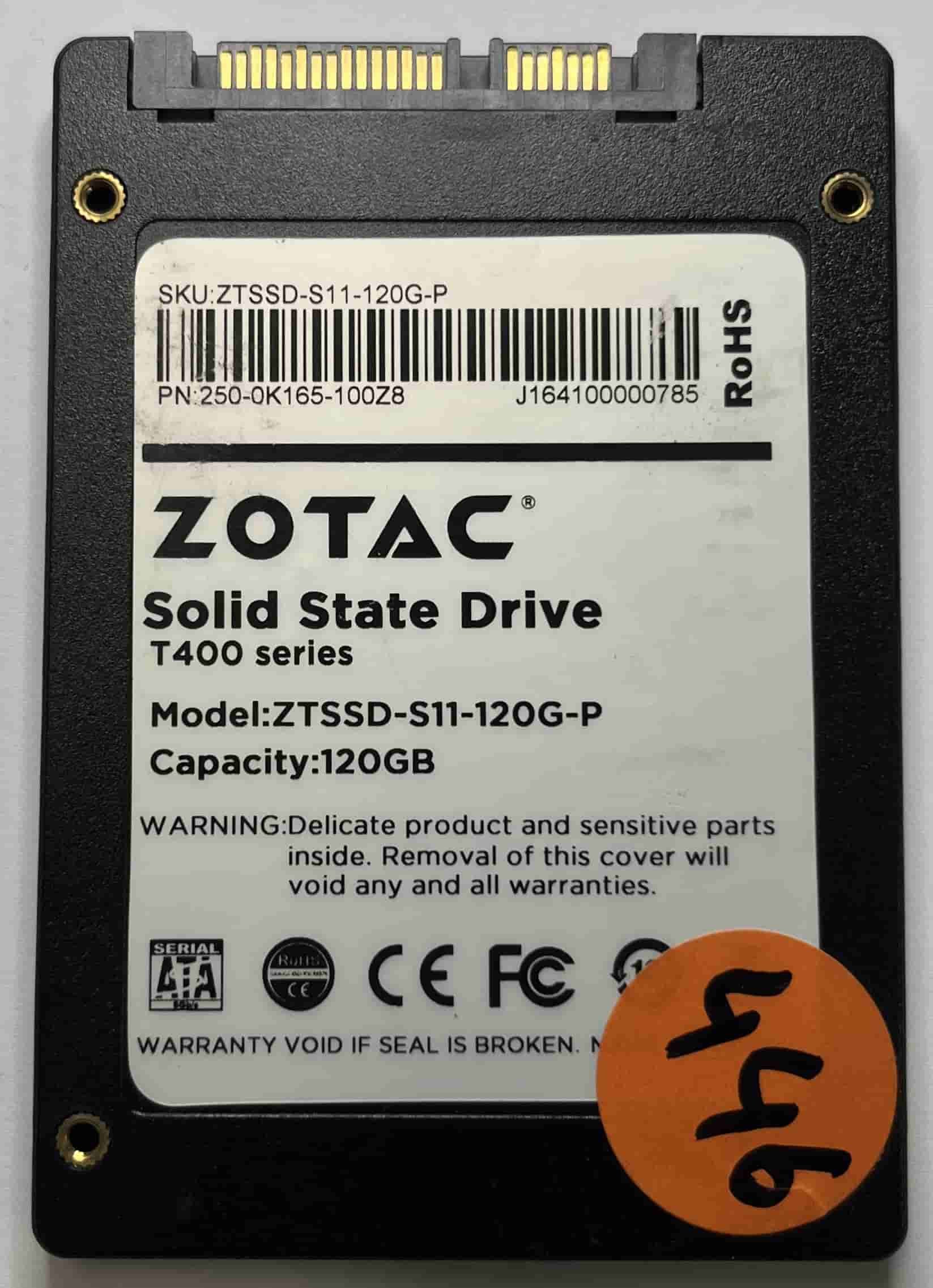 ZOTAC ZTSSD-S11-120G-P 250-0K165-100Z8 (446) SSD for Sale