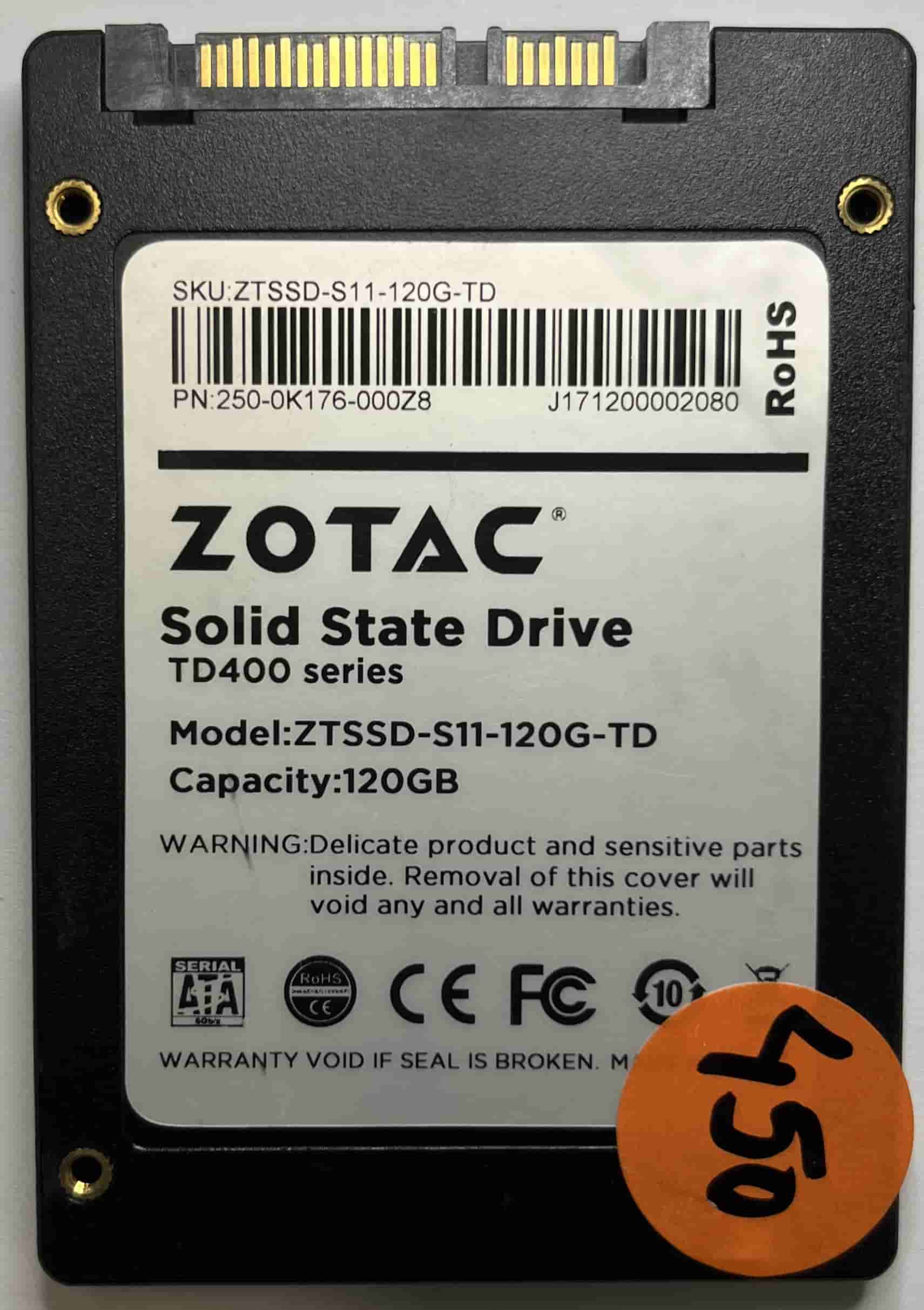 ZOTAC ZTSSD-S11-120G-TD 250-0K176-000Z8 (450) SSD for Sale