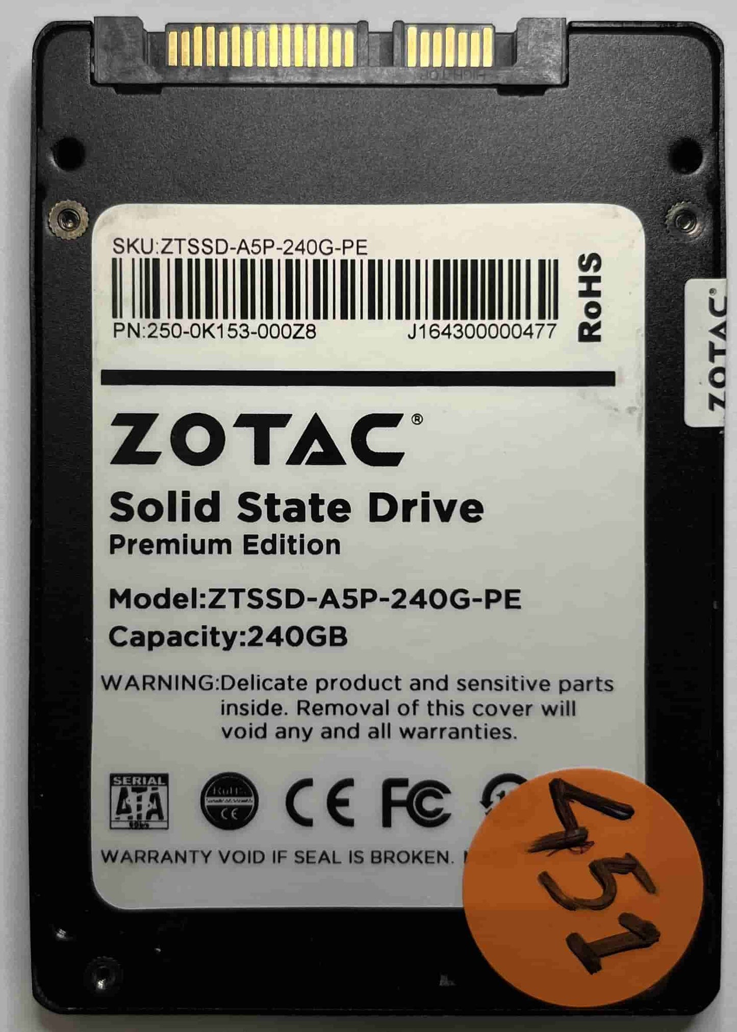 ZOTAC ZTSSD-A5P-240G-PE 250-0K153-000Z8 (451) SSD for Sale