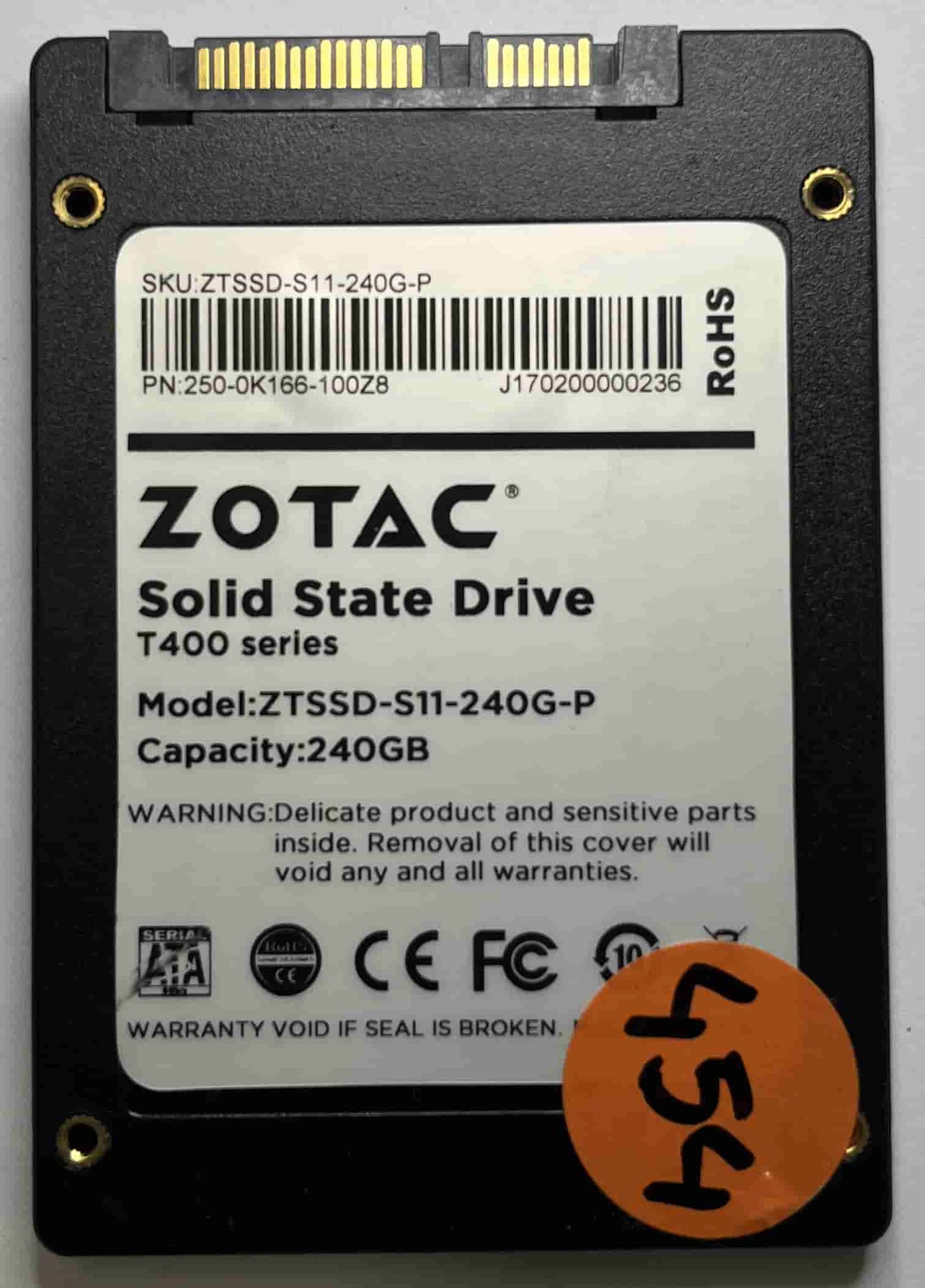 ZOTAC ZTSSD-S11-240G-P 250-0K166-100Z8 (454) SSD for Sale