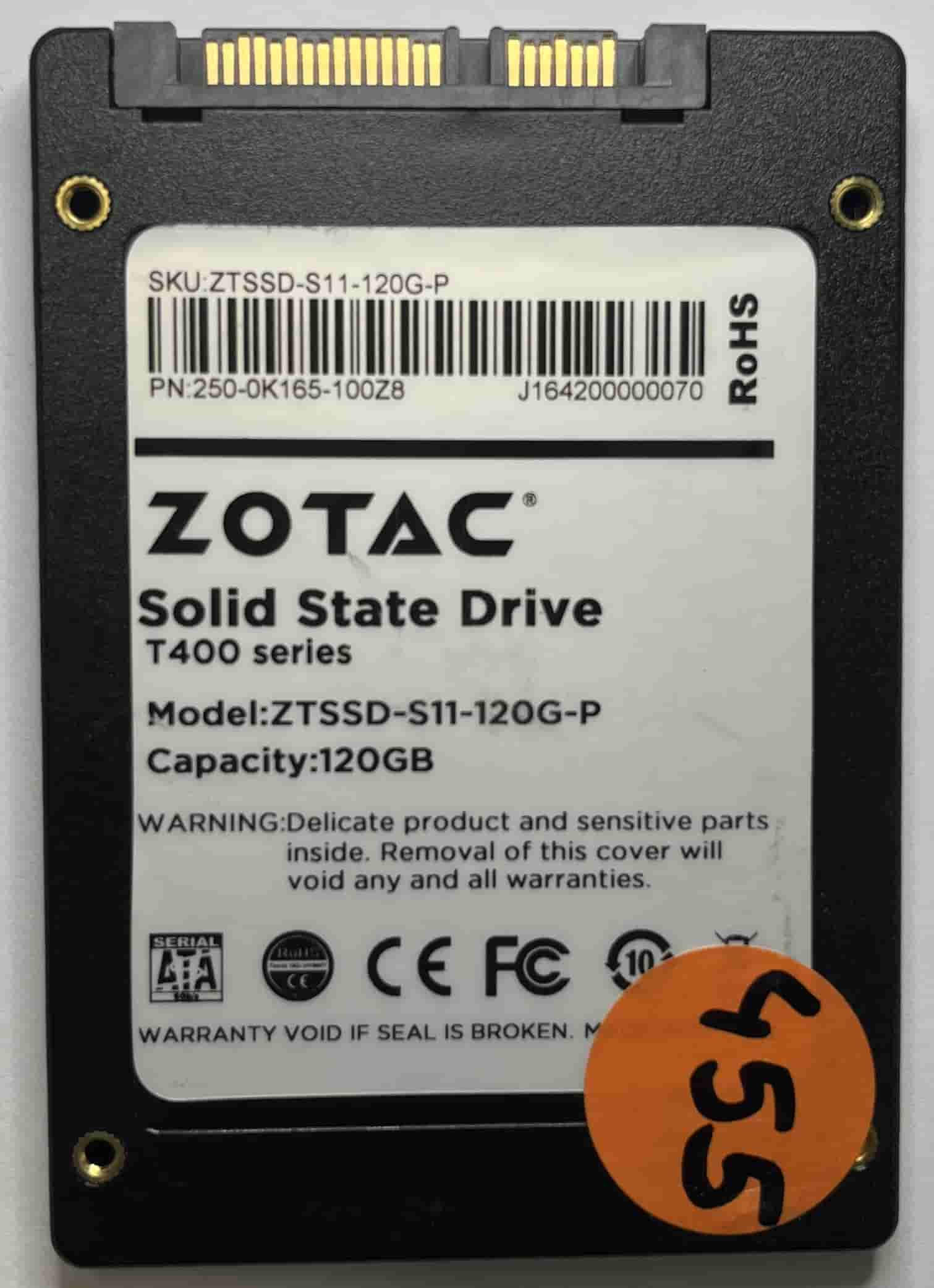 ZOTAC ZTSSD-S11-120G-P 250-0K165-100Z8 (455) SSD for Sale