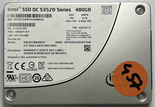 INTEL SSDSC2BB480G7 (457) SSD for Sale