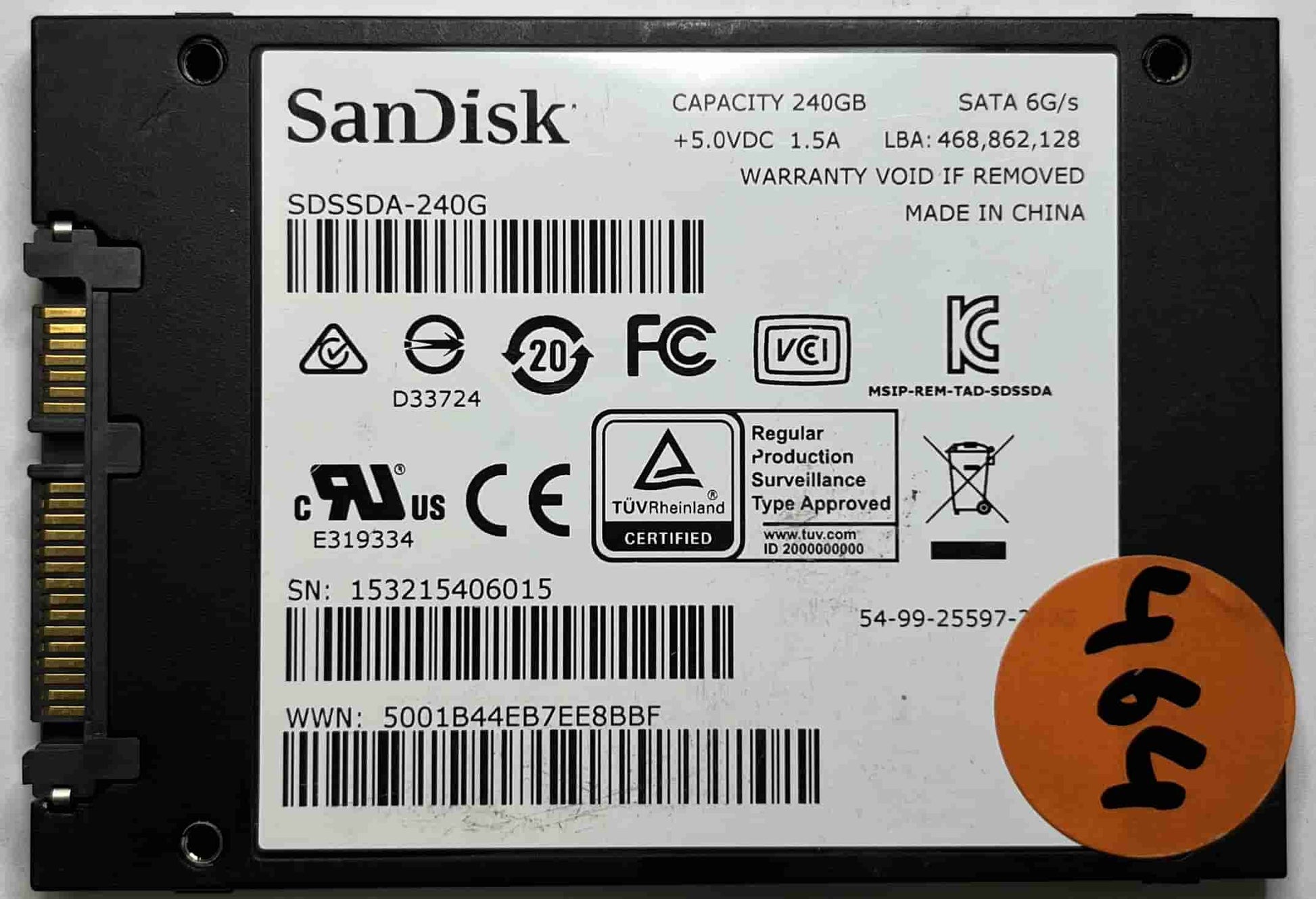 SANDISK SDSSDA240G (464) SSD for Sale