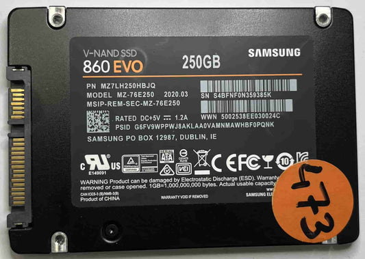 SAMSUNG MZ76E250 MZ7LH250HBJQ (473) SSD for Sale