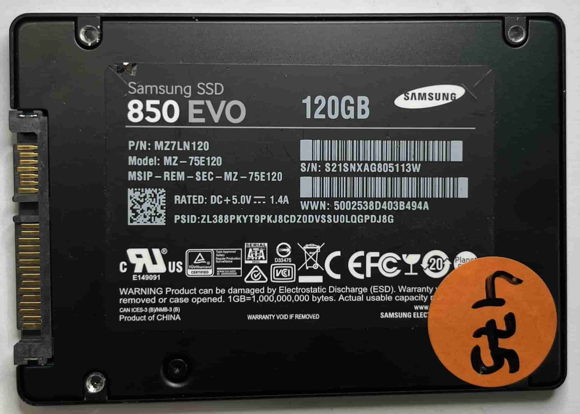 SAMSUNG MZ75E120 MZ7LN120 (475) SSD for Sale