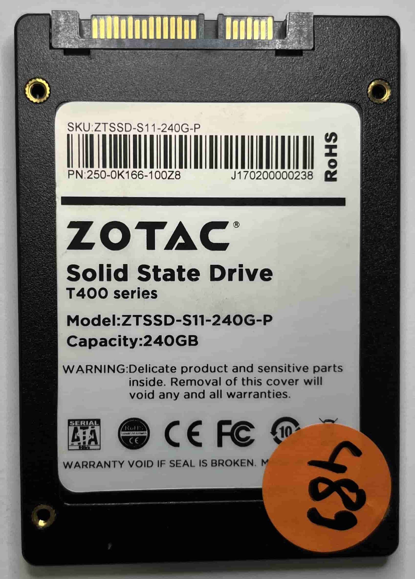 ZOTAC ZTSSD-S11-240G-P 250-0K166-100Z8 (489) SSD for Sale