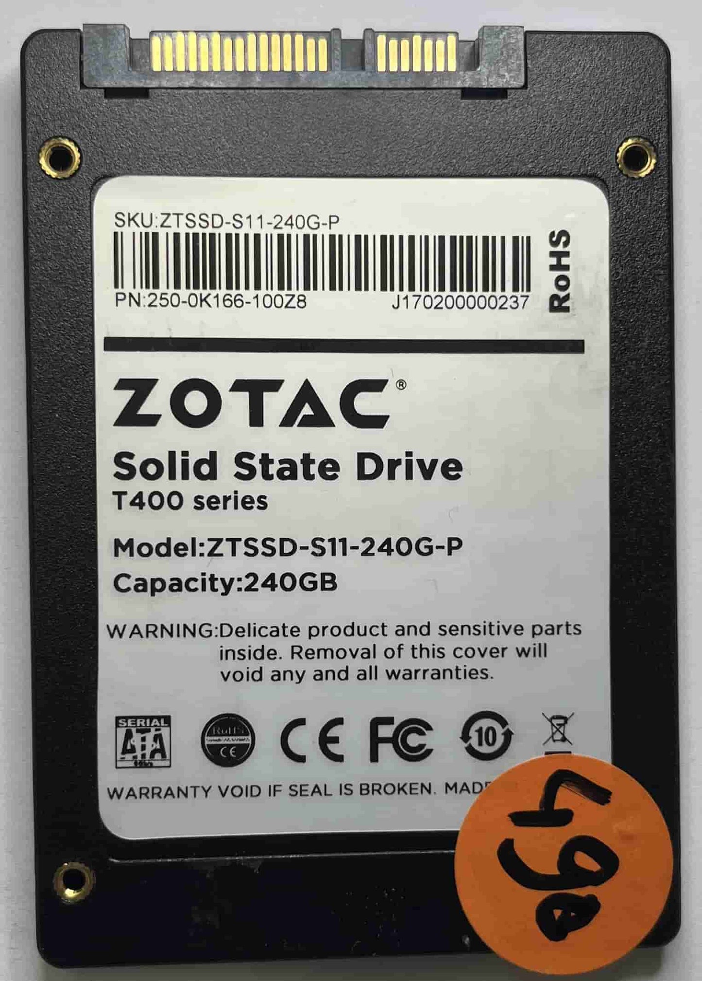 ZOTAC ZTSSD-S11-240G-P 250-0K166-100Z8 (490) SSD for Sale