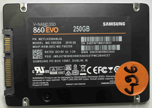 SAMSUNG MZ-76E250 MZ7LH250HBJQ (496) SSD for Sale