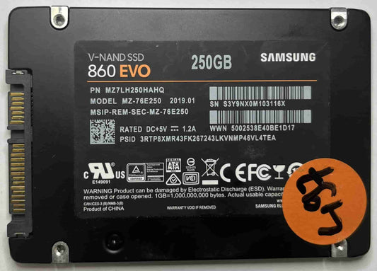 SAMSUNG MZ-76E250 MZ7LH250HAHQ (497) SSD for Sale