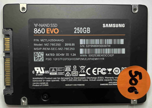 SAMSUNG MZ-76E250 MZ7LH250HAHQ (506) SSD for Sale