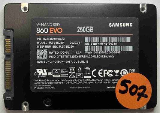 SAMSUNG MZ-76E250 MZ7LH250HBJQ (507) SSD for Sale