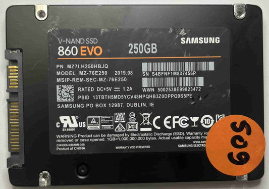SAMSUNG MZ-76E250 MZ7LH250HBJQ (509) SSD for Sale