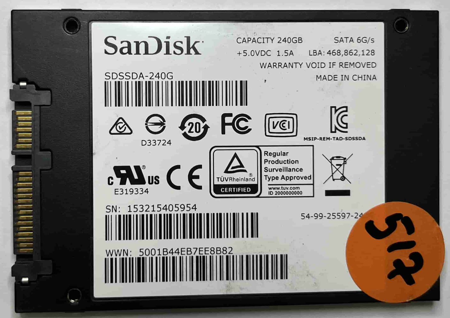 SANDISK SDSSDA240G (517) SSD for Sale