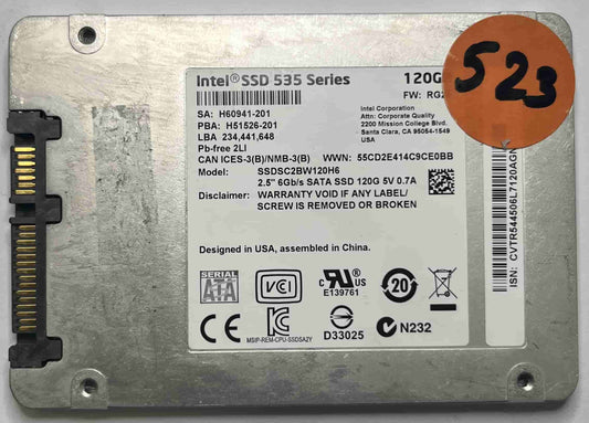 INTEL SSDSC2BW120H6 (523) SSD for Sale