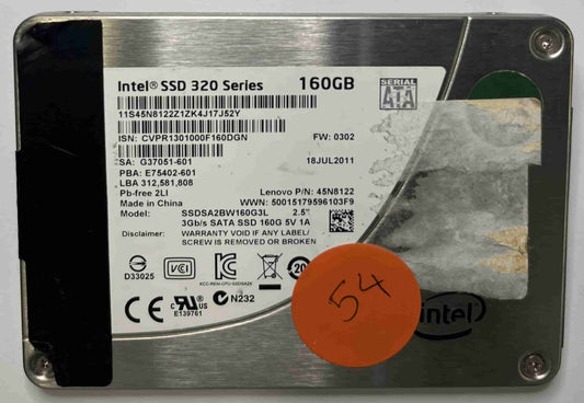 INTEL SSDSA2BW160G3L (54) SSD for Sale