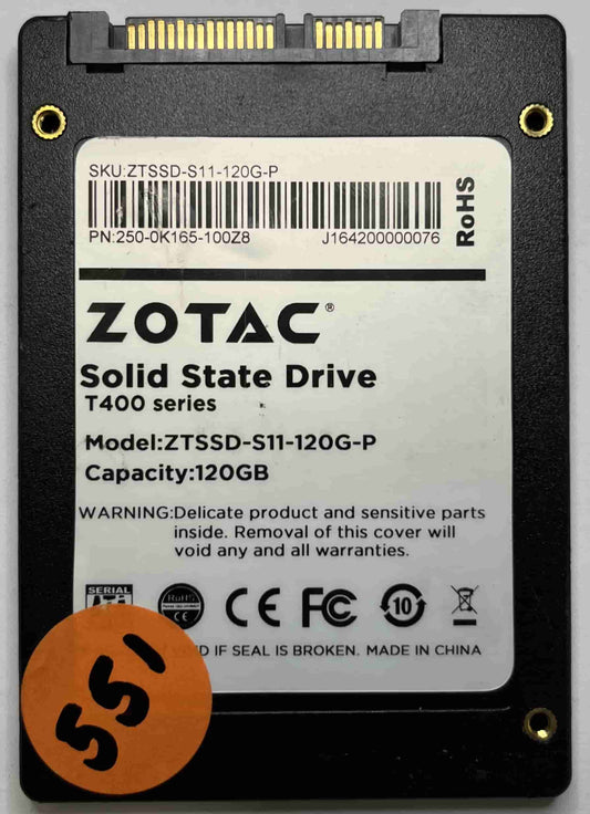 ZOTAC ZTSSD-S11-120G-P 250-0K165-100Z8 (551) SSD for Sale