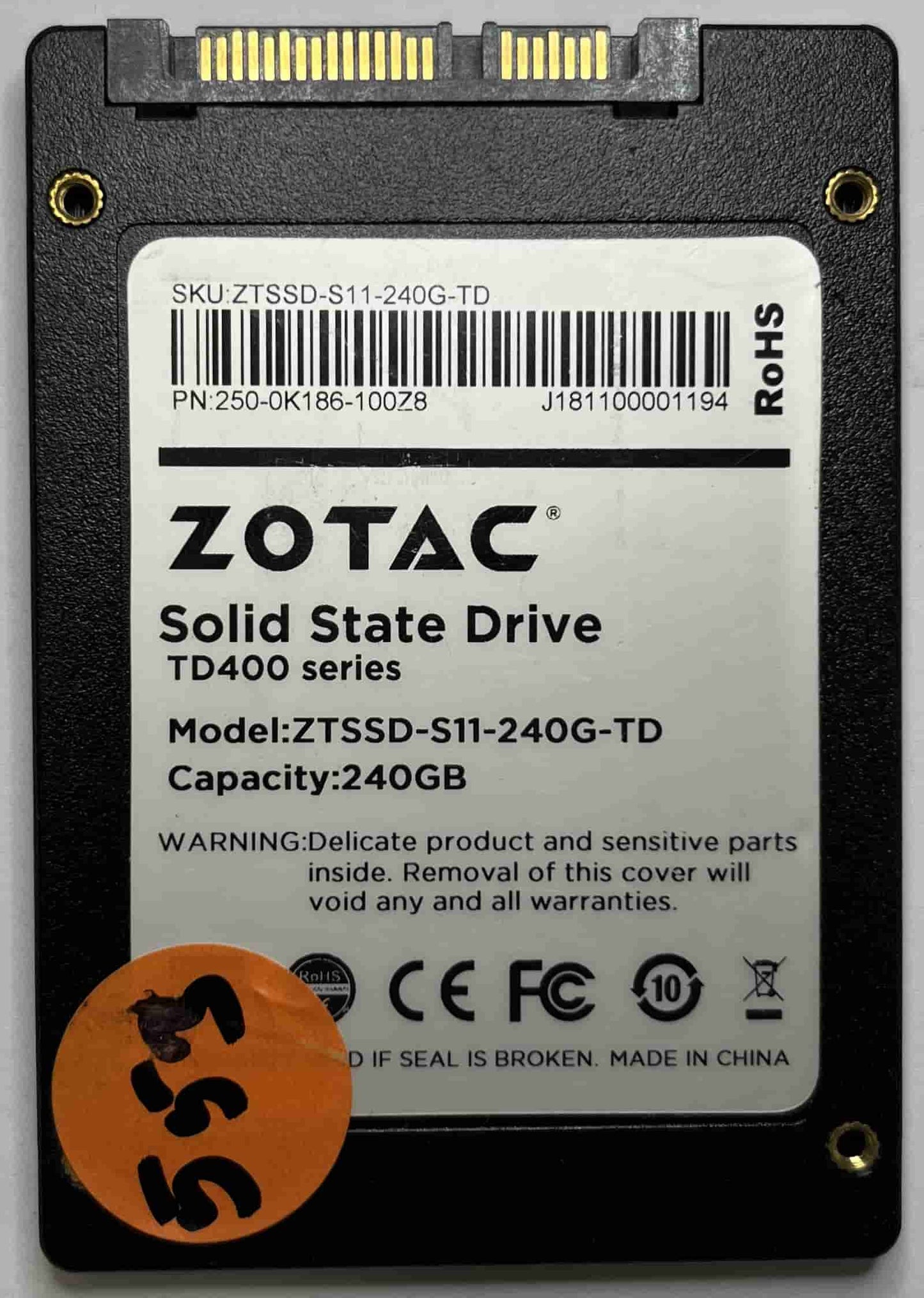 ZOTAC ZTSSD-S11-240G-TD 250-0K186-100Z8 (553) SSD for Sale