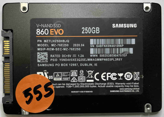 SAMSUNG MZ76E250 MZ7LH250HBJQ (555) SSD for Sale