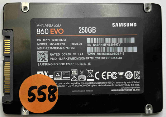 SAMSUNG MZ76E250 MZ7LH250HBJQ (558) SSD for Sale
