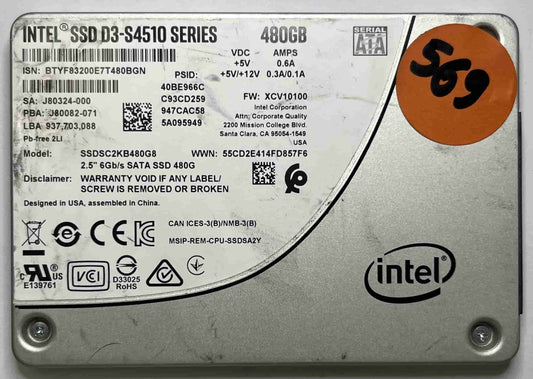 INTEL SSDSC2KB480G8 (569) SSD for Sale