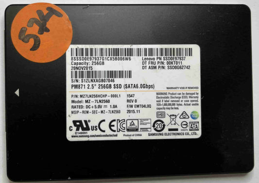 SAMSUNG MZ7LN2560 MZ7LN256HCHP-000L1 (574) SSD for Sale