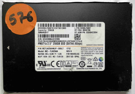 SAMSUNG MZ7LN256HMJP-000L7 MZ7LN256A (576) SSD for Sale