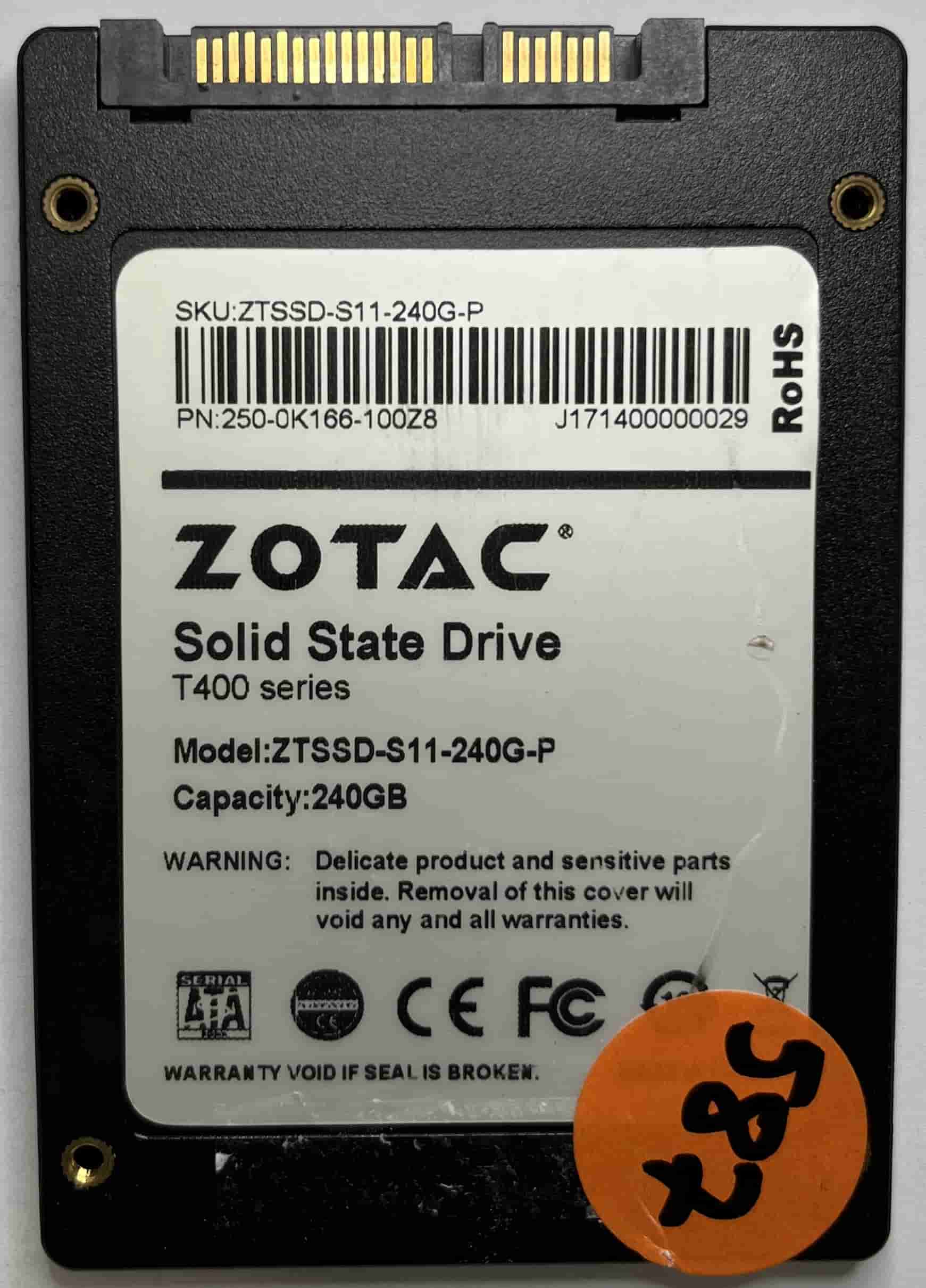 ZOTAC ZTSSD-S11-240G-P 250-0K166-100Z8 (587) SSD for Sale