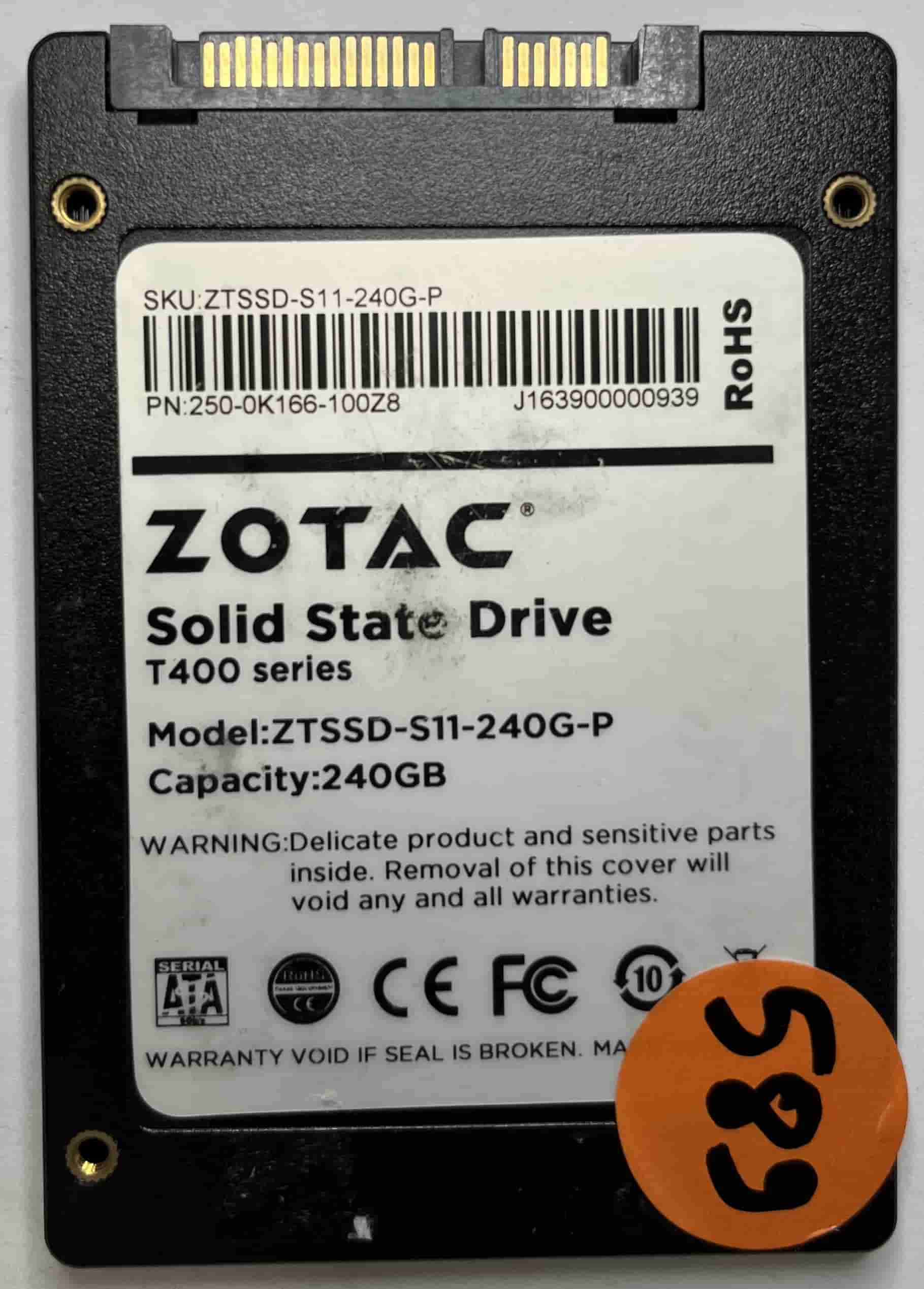 ZOTAC ZTSSD-S11-240G-P 250-0K166-100Z8 (589) SSD for Sale