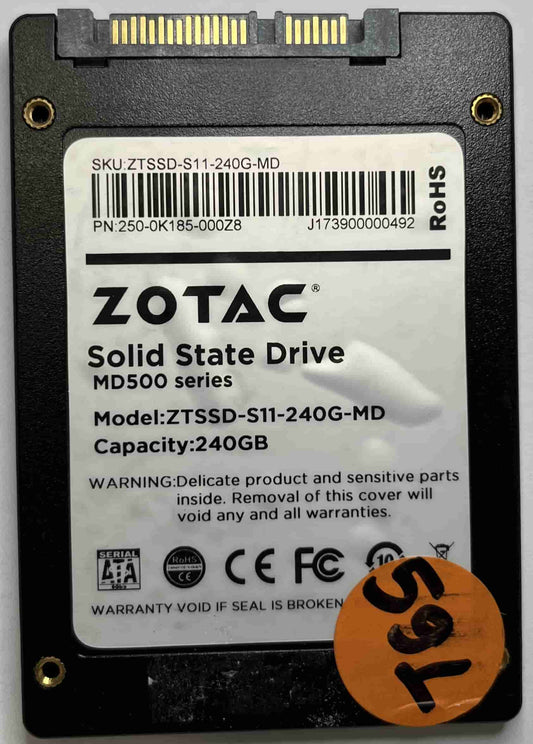 ZOTAC ZTSSD-S11-240G-MD 250-0K185-100Z8 (591) SSD for Sale