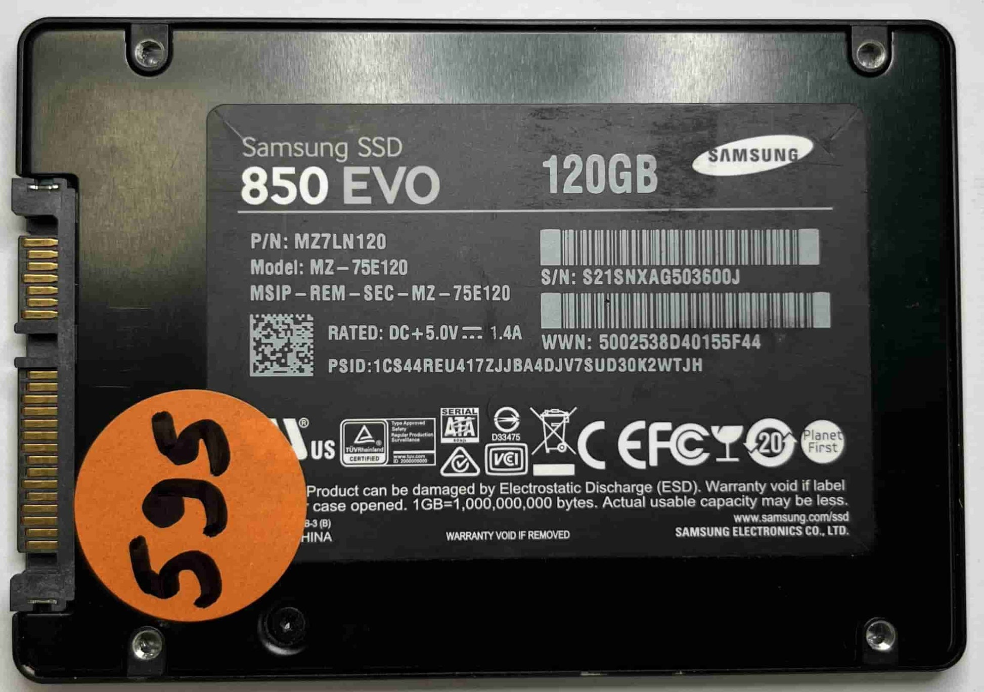SAMSUNG MZ75E120 MZ7LN120 (595) SSD for Sale